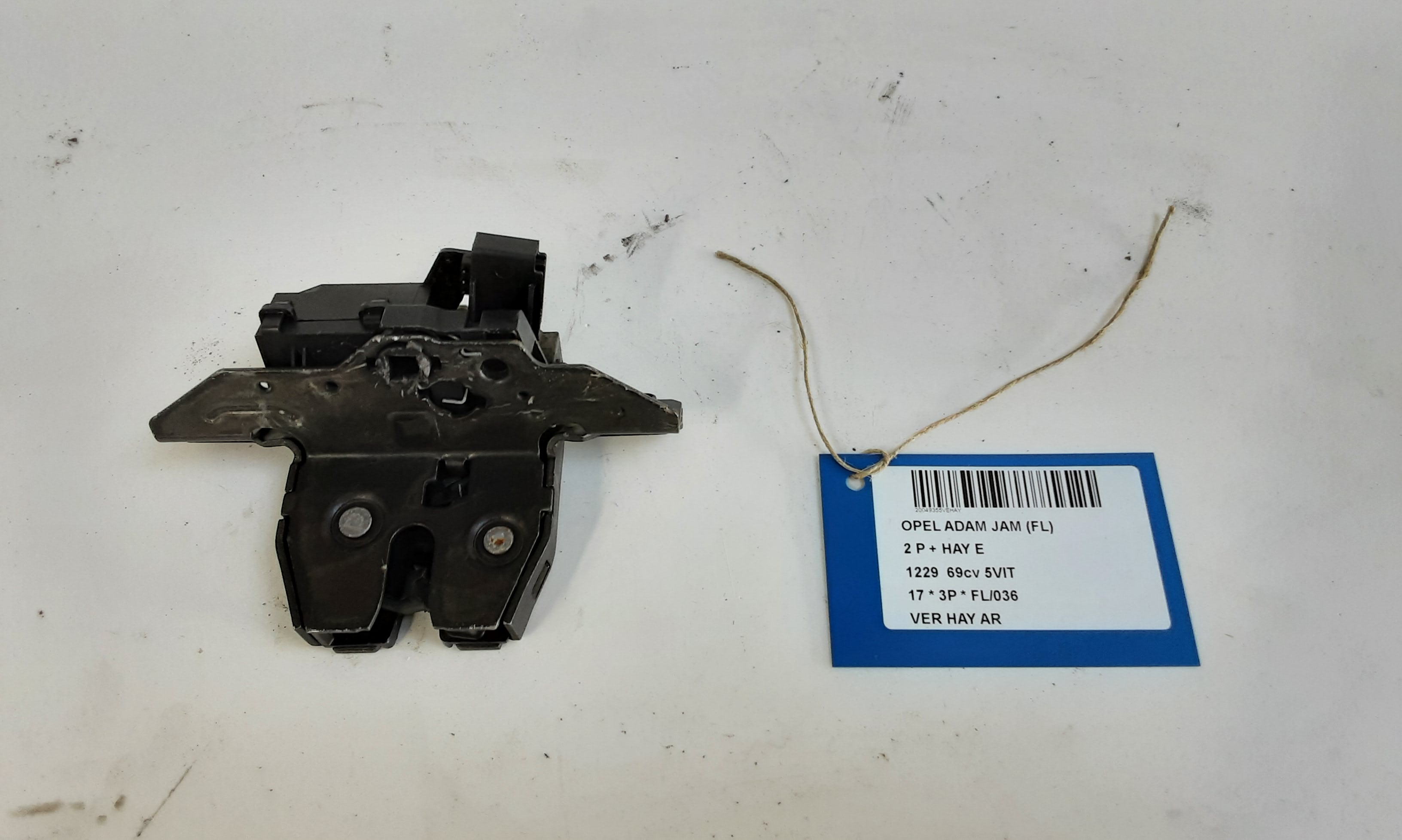 VERROUILLAGE DE HAYON ARRIERE Opel ADAM 10/12+