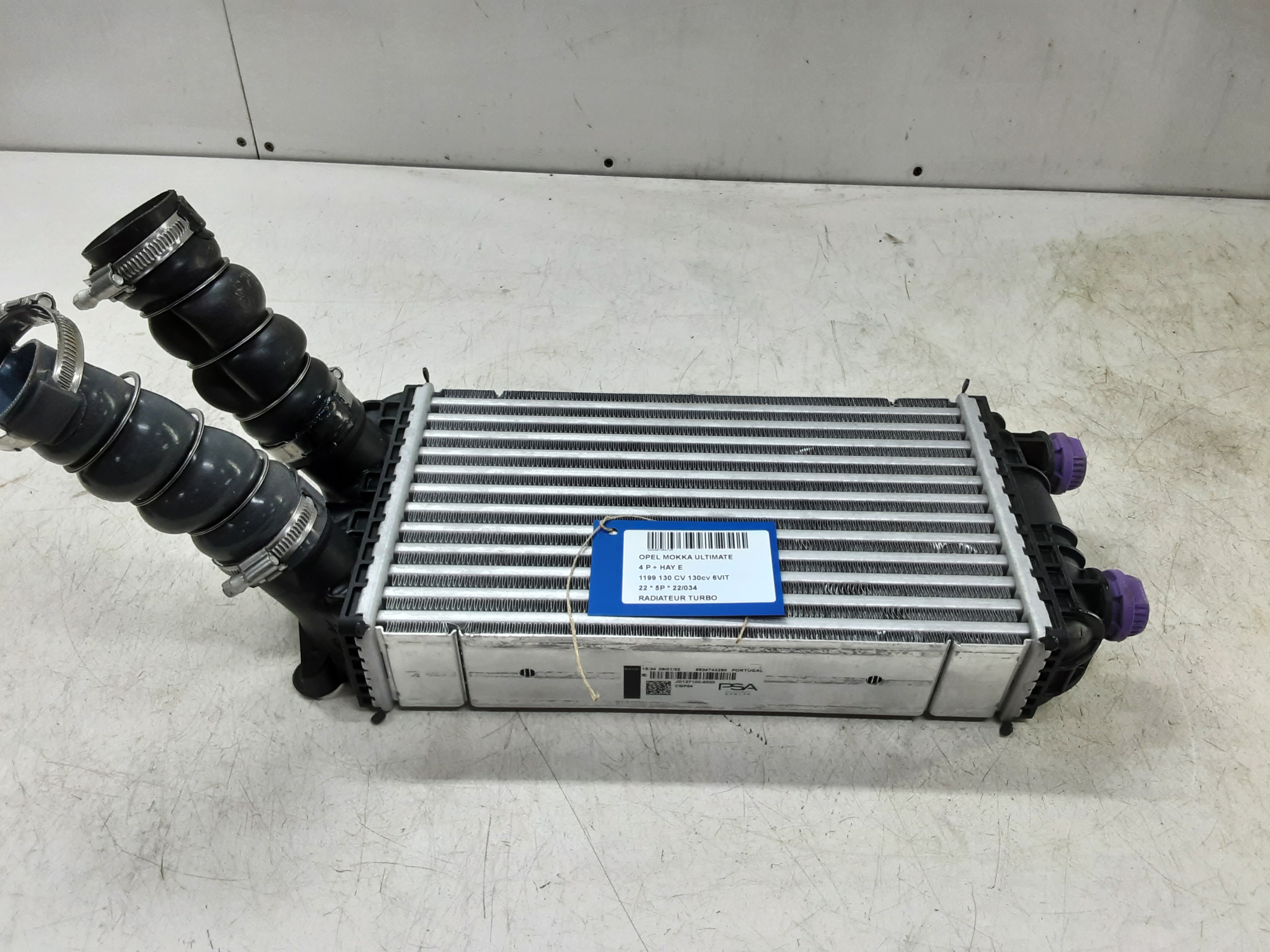 RADIATEUR DE TURBO Opel MOKKA 10/20 +