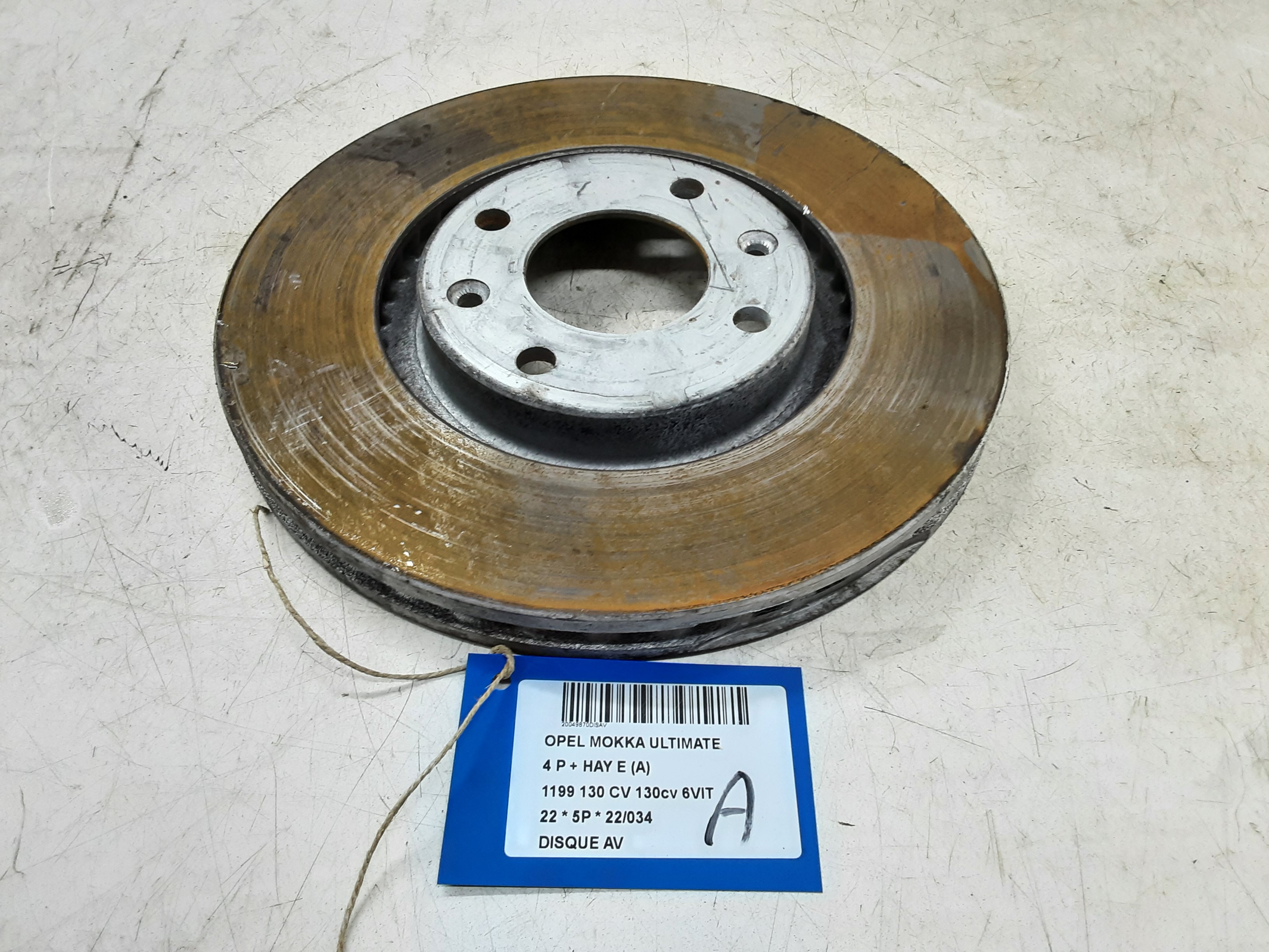 DISQUE AVANT Opel MOKKA 10/20 +