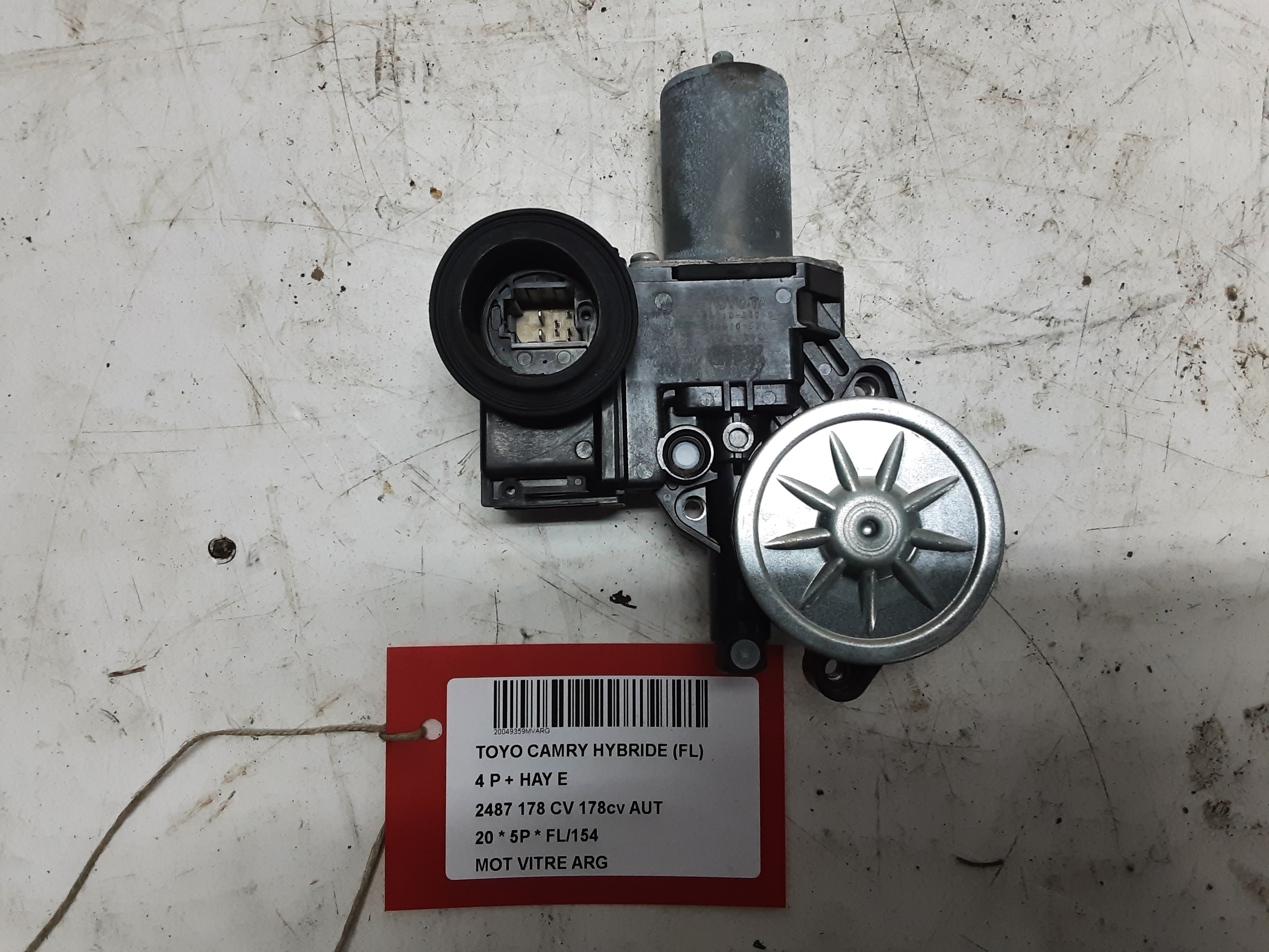 MOTOR RUITMECHANISME ACHTER LINKS Toyota CAMRY XV70 PreFaceLift 2018 - 