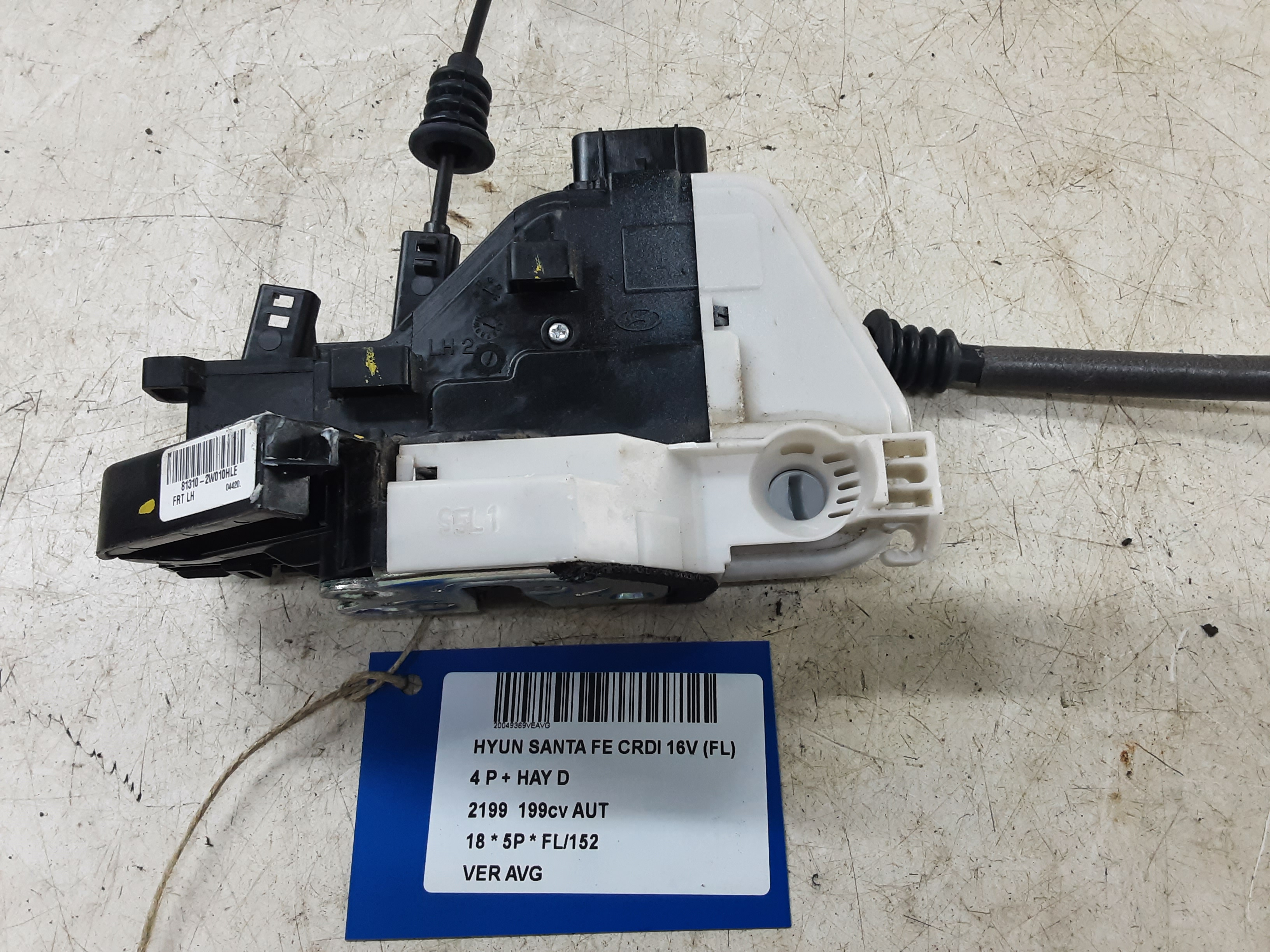 VERROUILLAGE DE PORTE AVANT GAUCHE Hyundai SANTE FE (4) FaceLift 10/16 - 3/21
