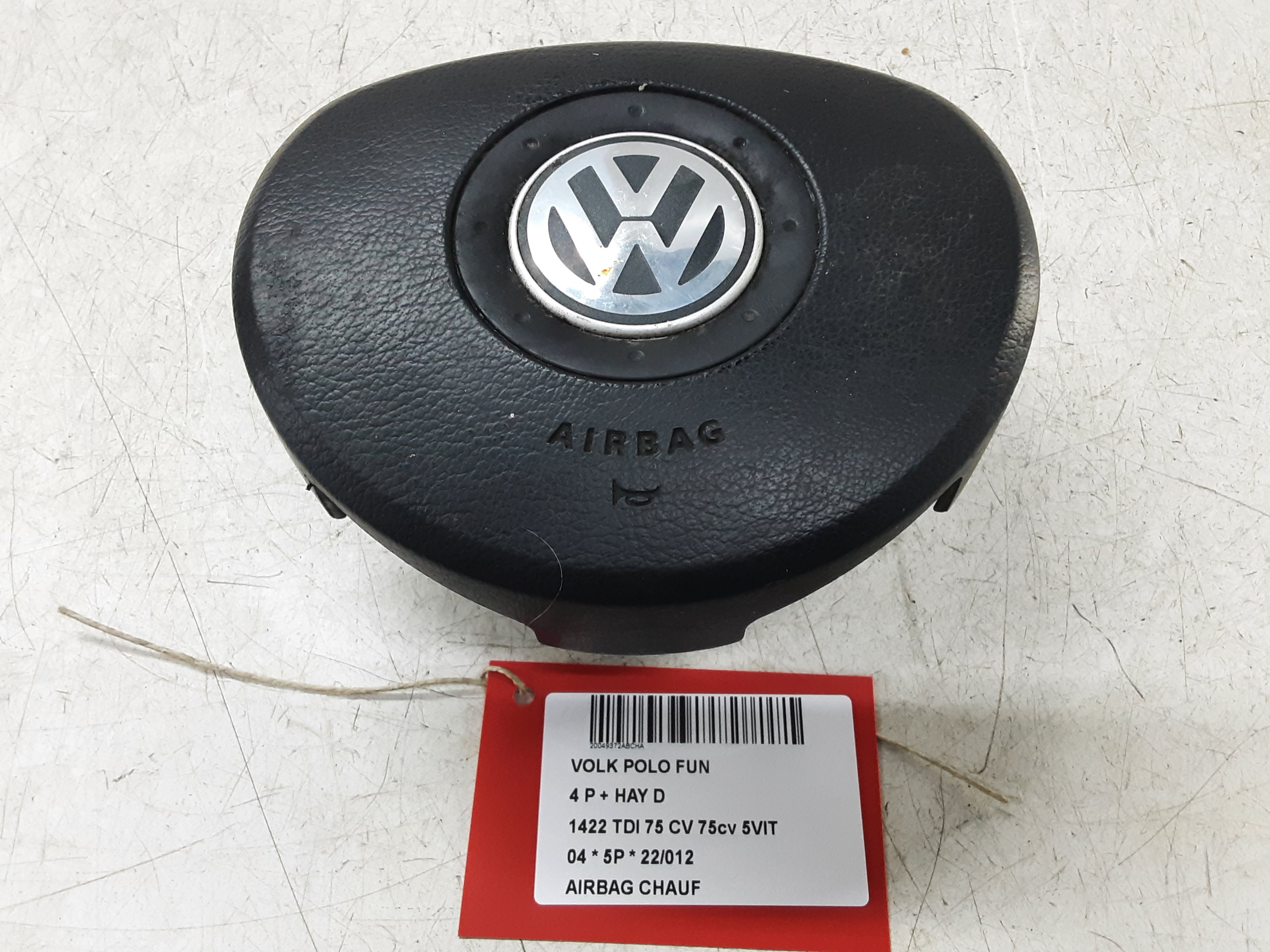 AIRBAG STUUR Vw POLO (9N) 2/02 - 4/05