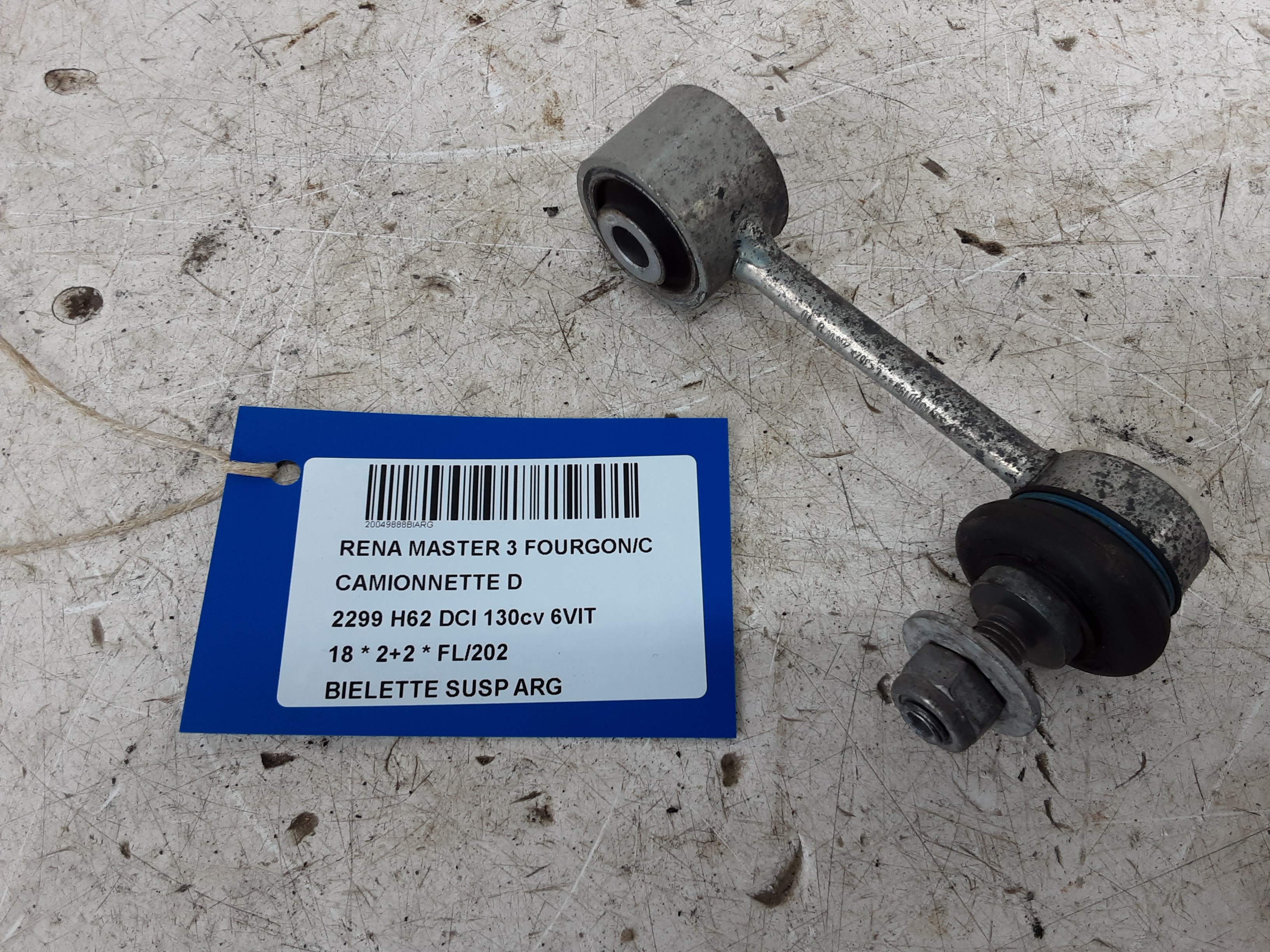 BIELETTE DE SUSPENSION ARRIERE GAUCHE Renault MASTER 10 - 8/19