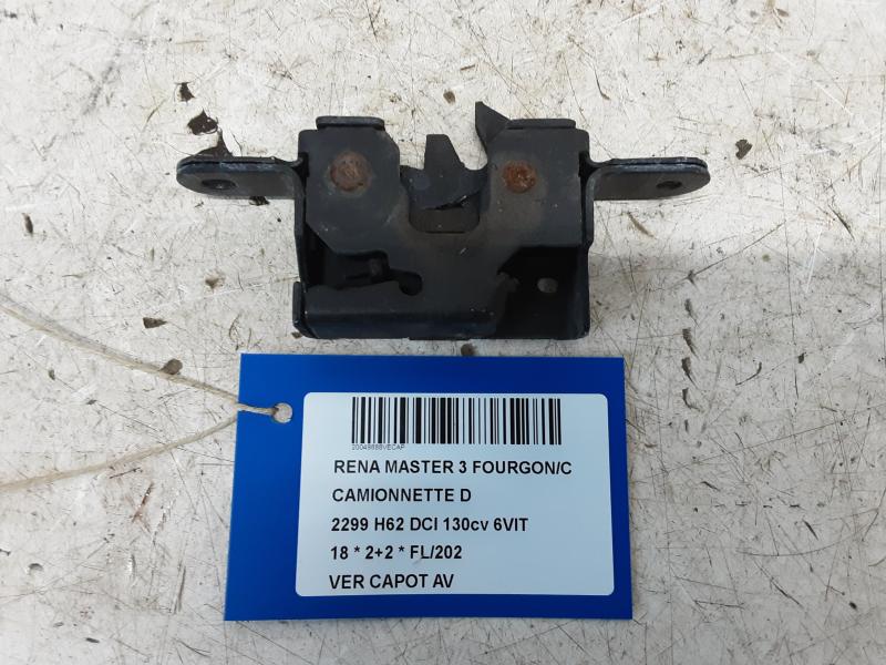 VERROUILLAGE DE CAPOT AVANT Renault MASTER 10 - 8/19