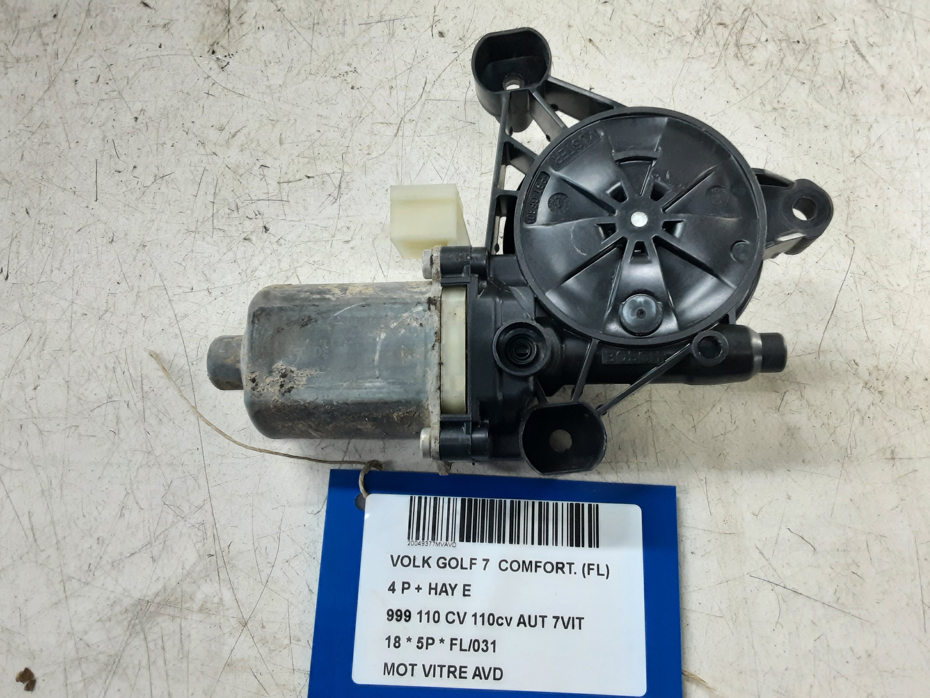 MOTEUR DE VITRE DE PORTE AVANT DROITE Vw GOLF VII 1/17 - 2/20 FaceLift