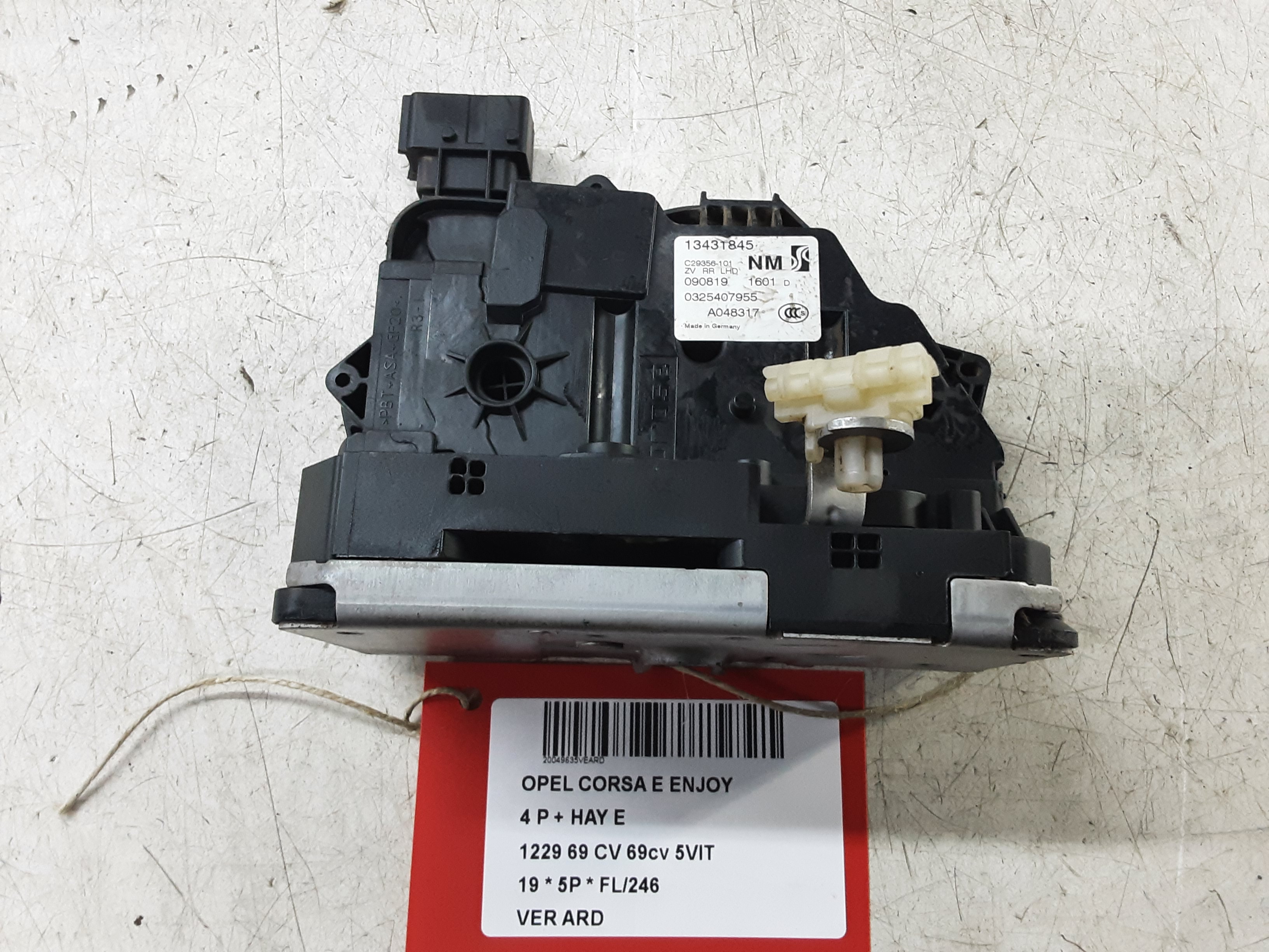 VERROUILLAGE DE PORTE ARRIERE DROITE Opel CORSA E 10/14-  19