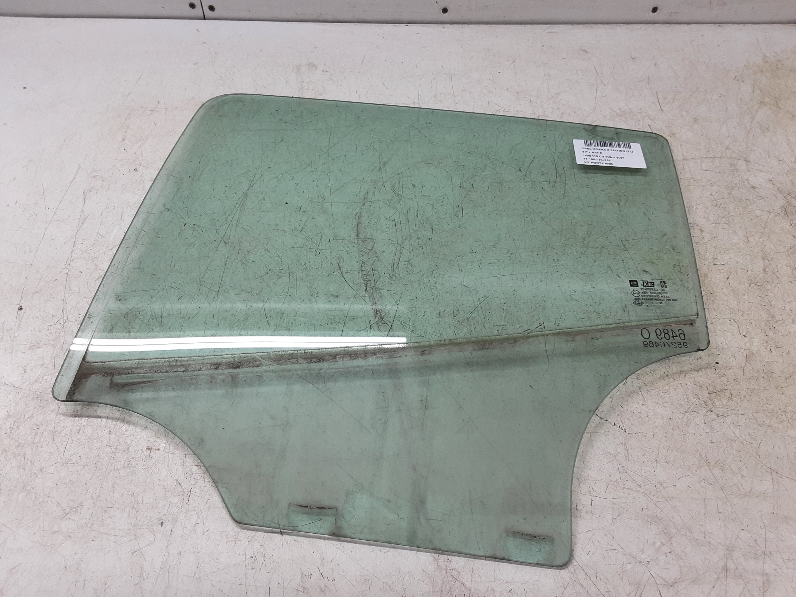 RUIT ACHTER LINKS Opel MOKKA X 10/16 - 21