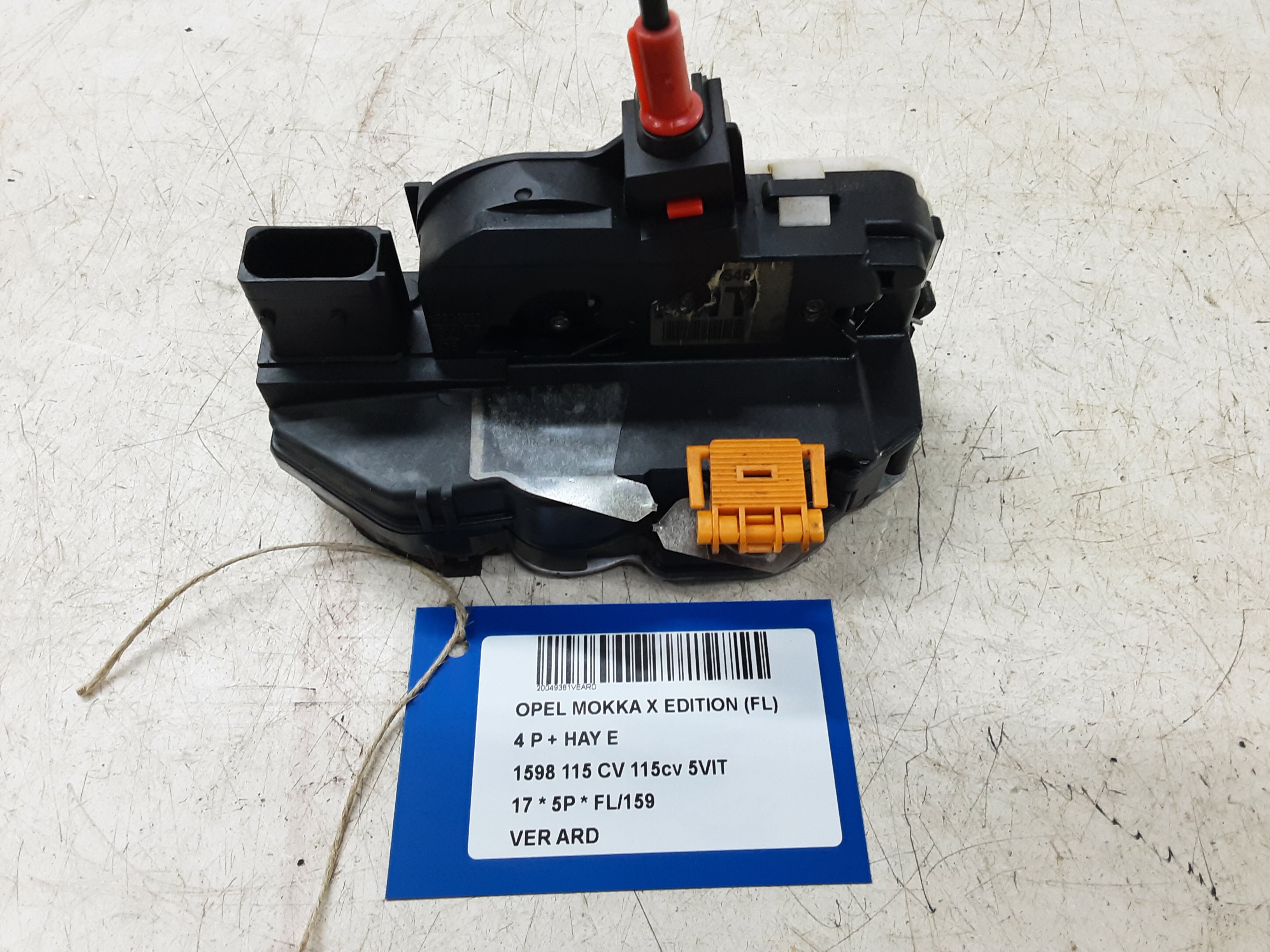 VERGRENDELING ACHTER RECHTS Opel MOKKA X 10/16 - 21