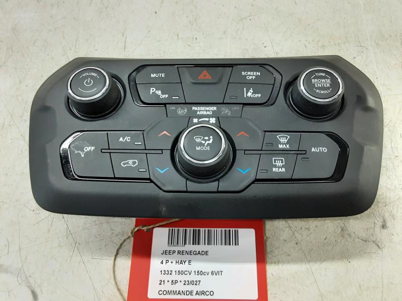 COMMANDE D'AIRCO Jeep RENEGADE (1) Facelift 9/18+