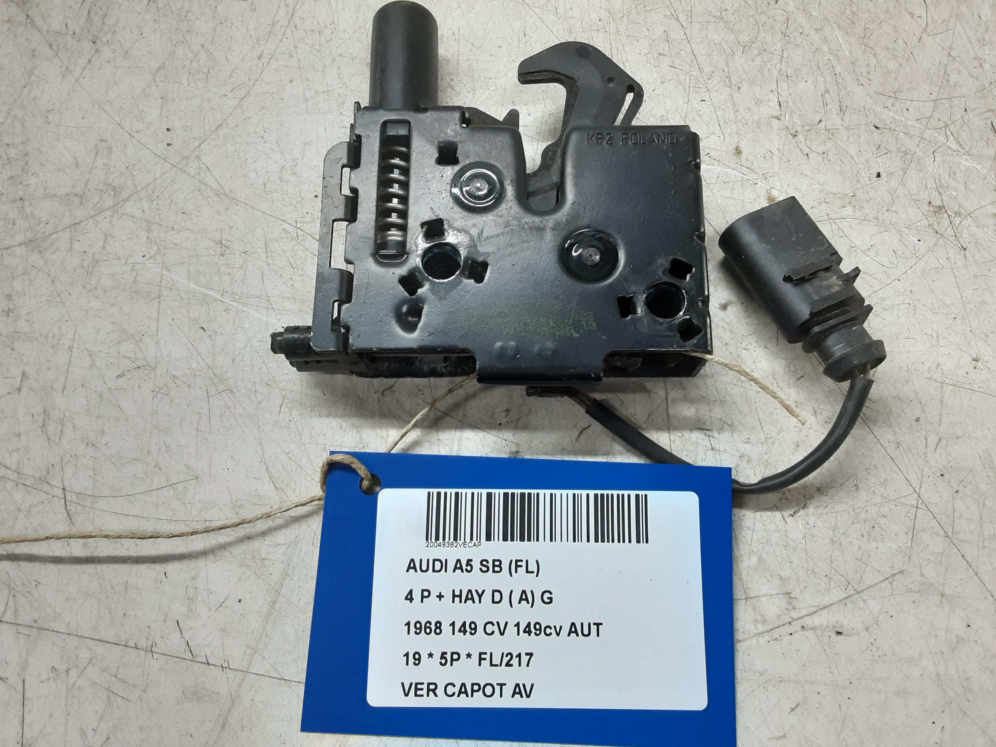 DRUKVEER MOTORKAP Audi A5 (3) 5/16+