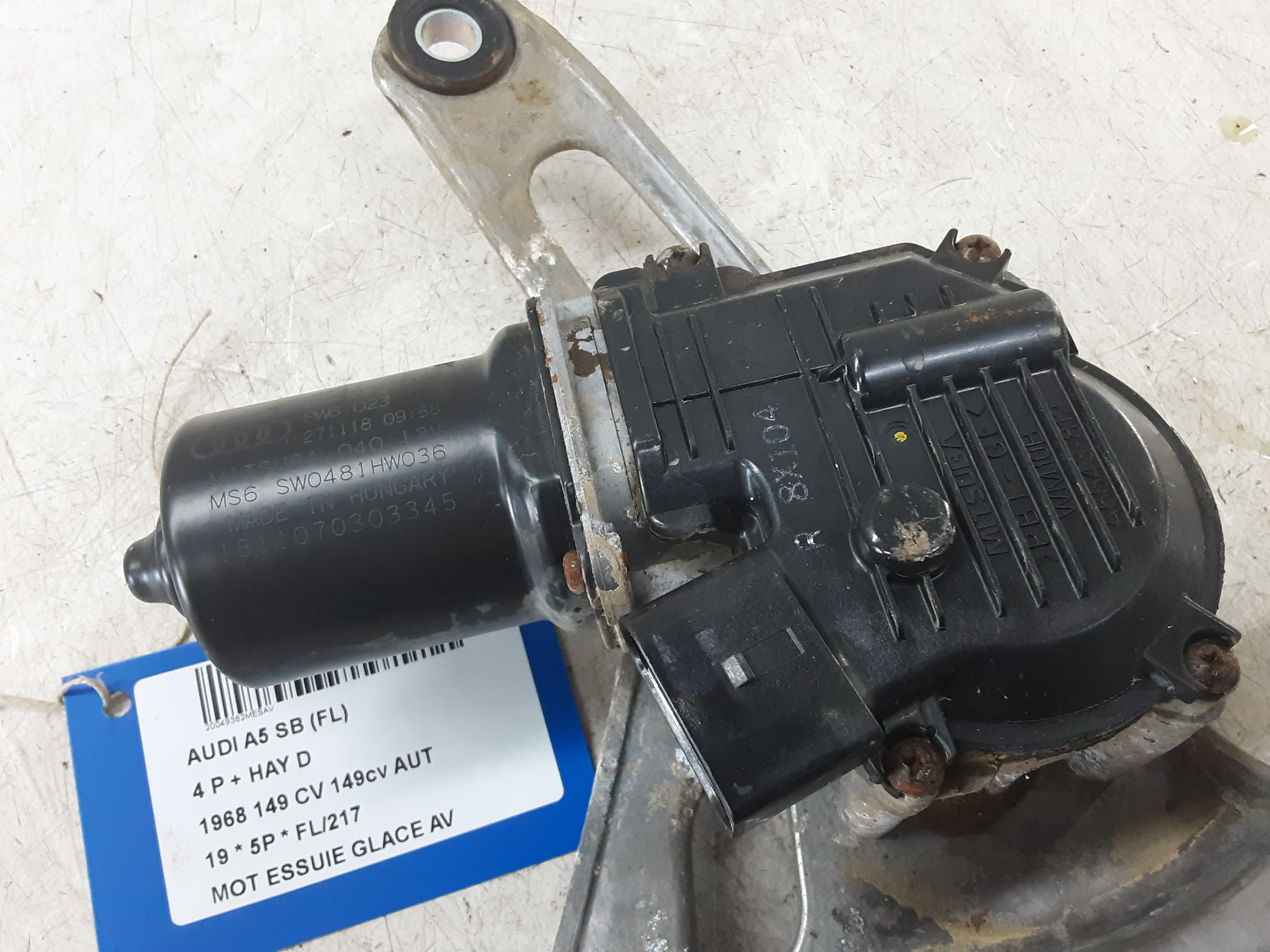 MOTOR RUITENWISSERS VOOR Audi A5 (3) 5/16+ MOTOR RUITENWISSERS VOOR Audi A5 (3) 5/16+