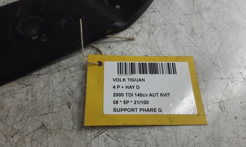 SUPPORT DE PHARE AVANT GAUCHE Vw TIGUAN (1) 10/07 - 06/11