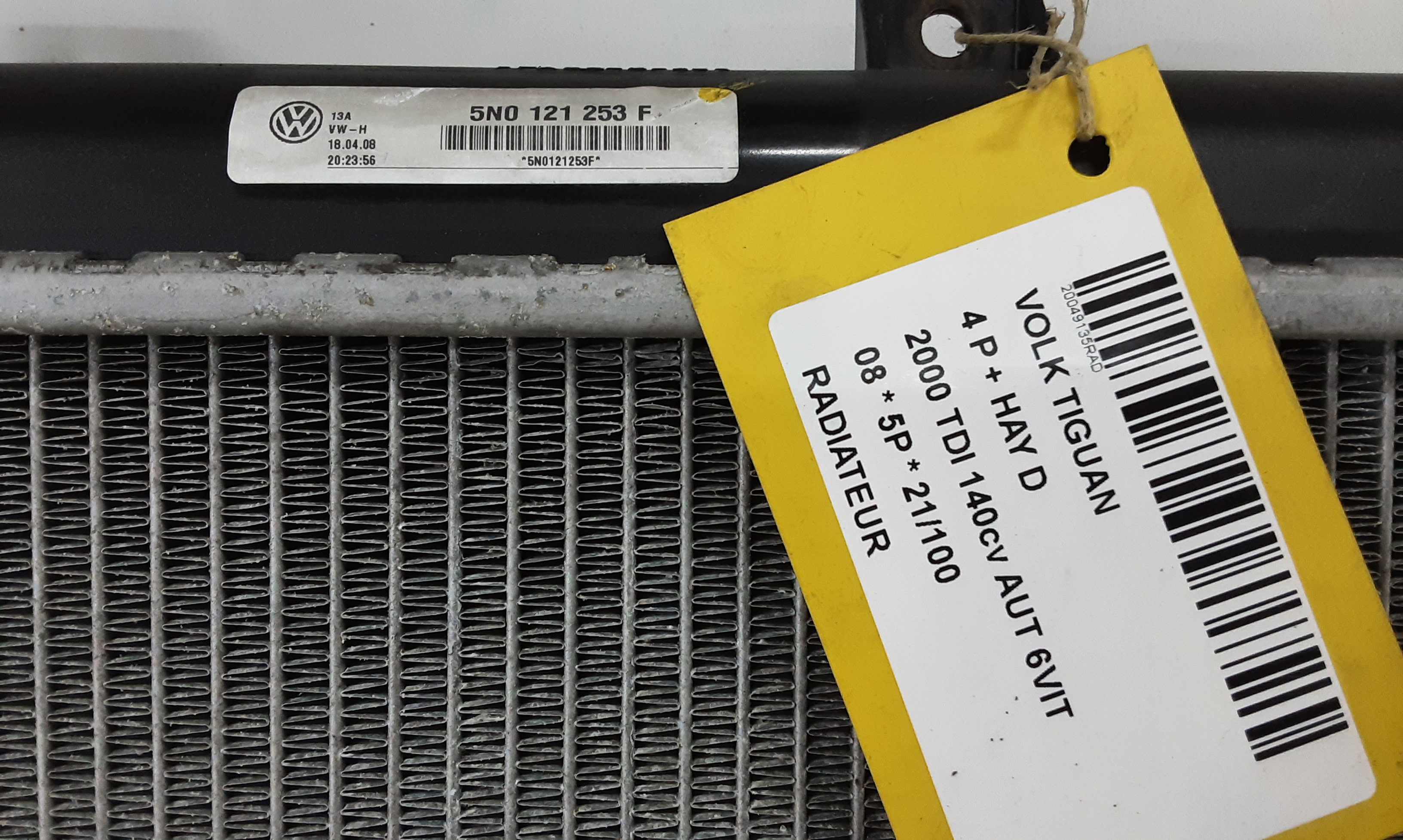 RADIATOR Vw TIGUAN (1) 10/07 - 06/11
