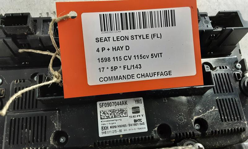 HEATER SWITCH Seat LEON (3) (5F) FaceLift 1/17 - 5/20